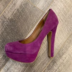 Steve Madden Purple Suede Heel